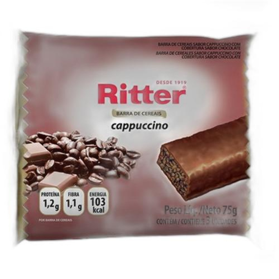 Detalhes do produto Barra Cereais 3X25Gr Ritter Capuccino