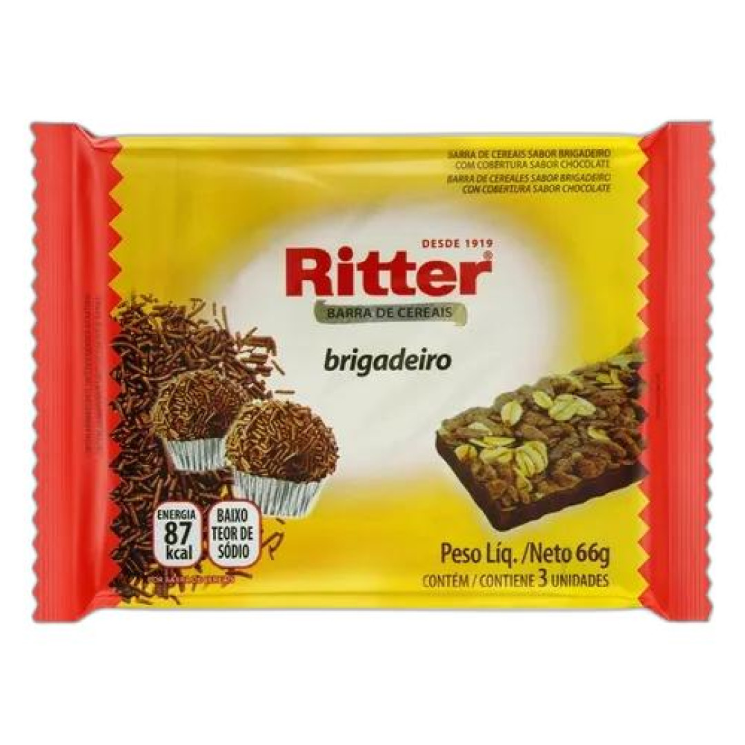 Detalhes do produto Barra Cereais 3X22Gr Ritter Brigadeiro