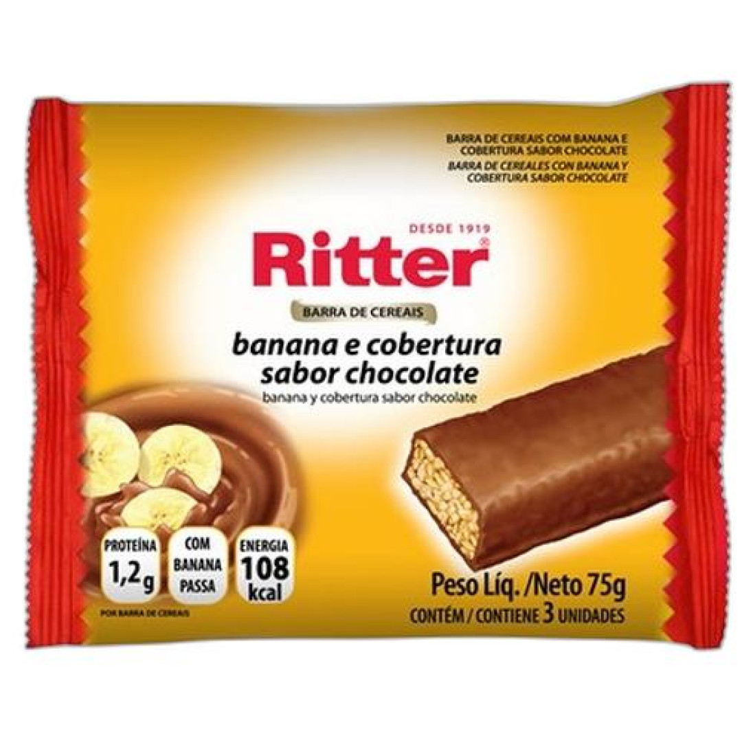 Detalhes do produto Barra Cereais 3X25Gr Ritter Banana.choc