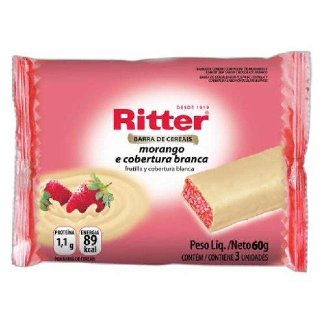 Detalhes do produto Barra Cereais 03X20Gr Ritter Morang.choc Bco