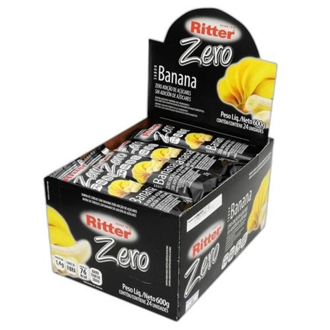 Detalhes do produto Barra Cereais Zero Acucar 25Gr Ritter Banana
