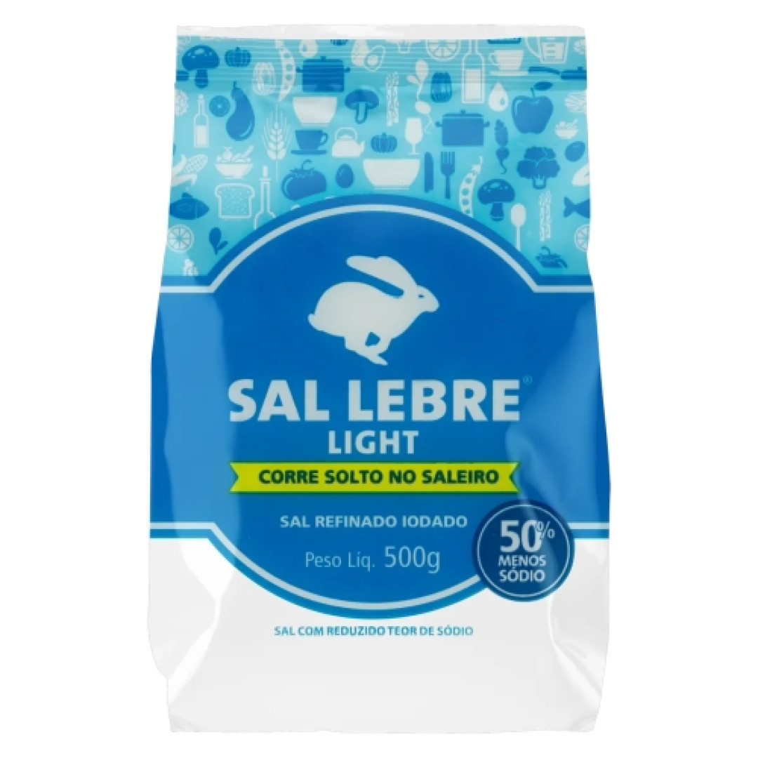 Detalhes do produto Sal Lebre Light Iodado 500Gr Norsal .