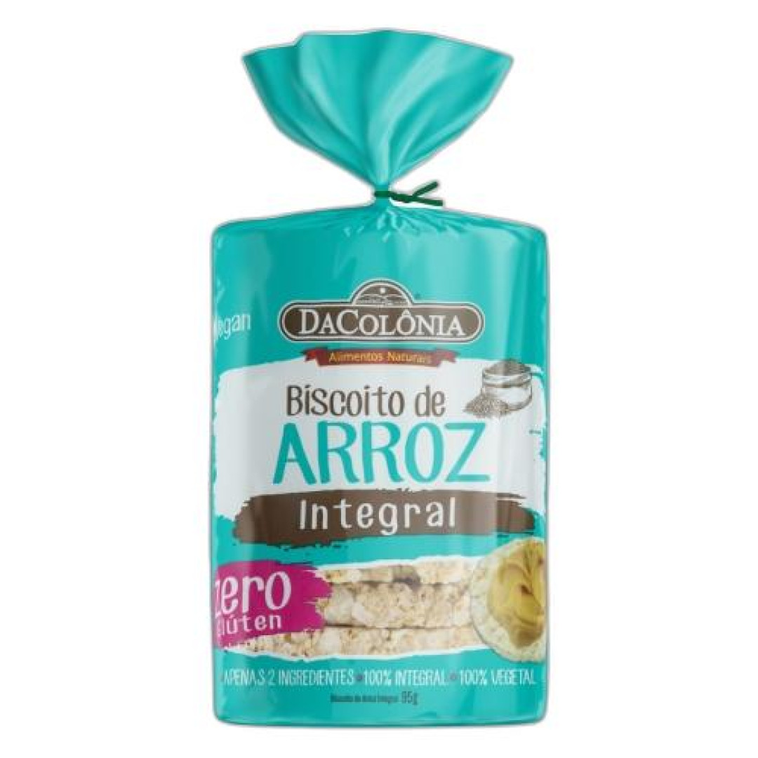 Detalhes do produto Bisc Arroz 95Gr Dacolonia Integral