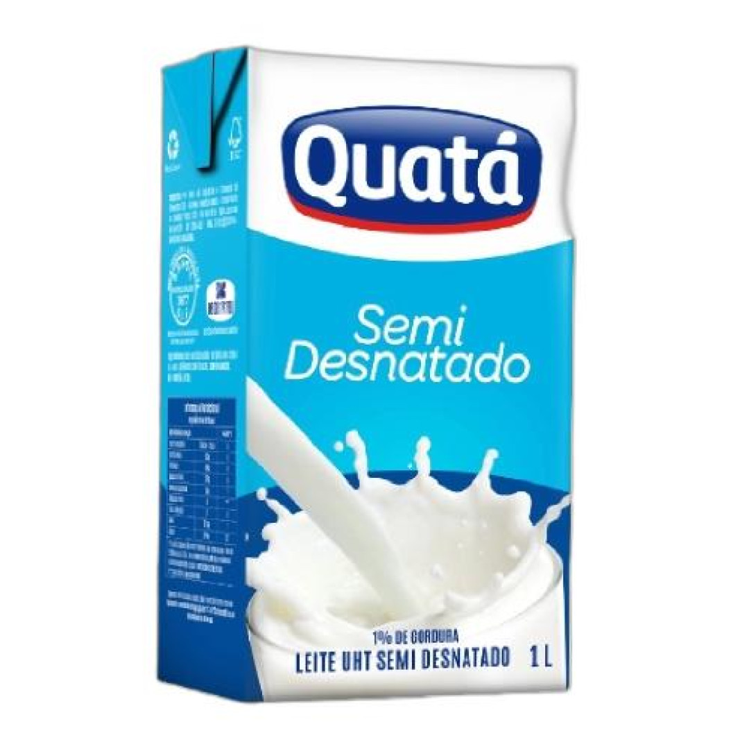 Detalhes do produto Leite Uht 1Lt Quata Semidesnatado