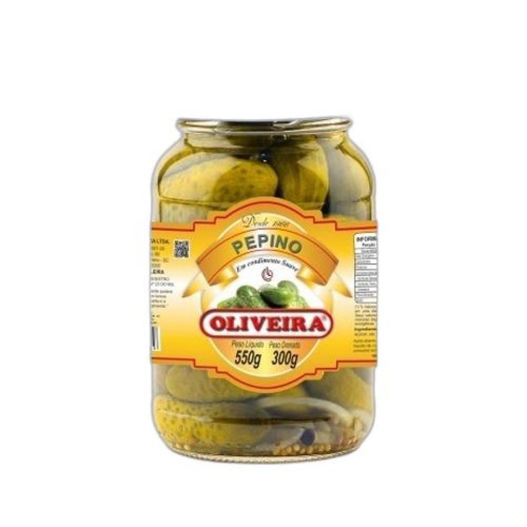 Detalhes do produto Pepino Conserva Vidro 300Gr Oliveira .