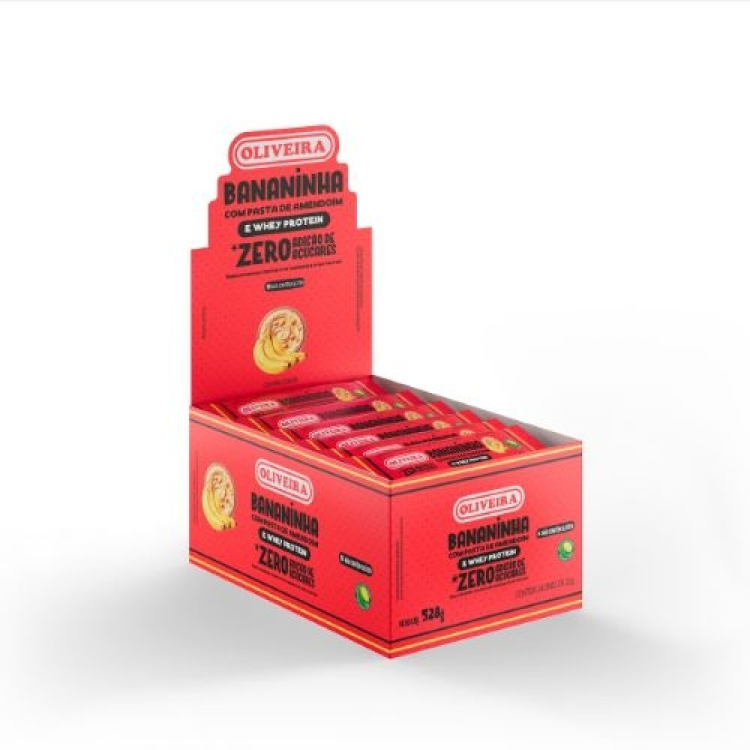 Detalhes do produto Bananinha Whey Zero 22Gr Oliveira Amendoim