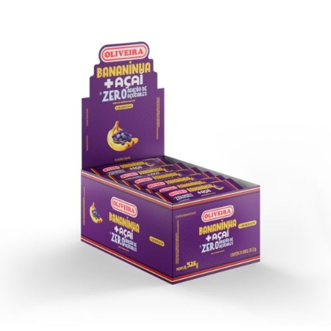 Detalhes do produto Bananinha Zero 22Gr Oliveira Acai