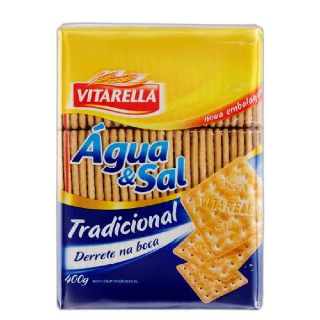 Detalhes do produto Bisc Agua E Sal 400Gr Vitarella .
