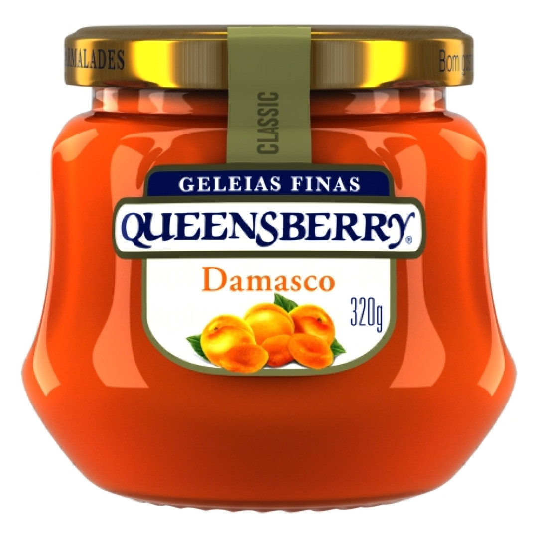 Detalhes do produto Geleia Queensberry Classic 320Gr Damasco