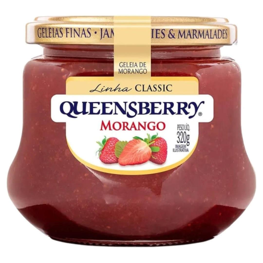 Detalhes do produto Geleia Queensberry Classic 320Gr Morango