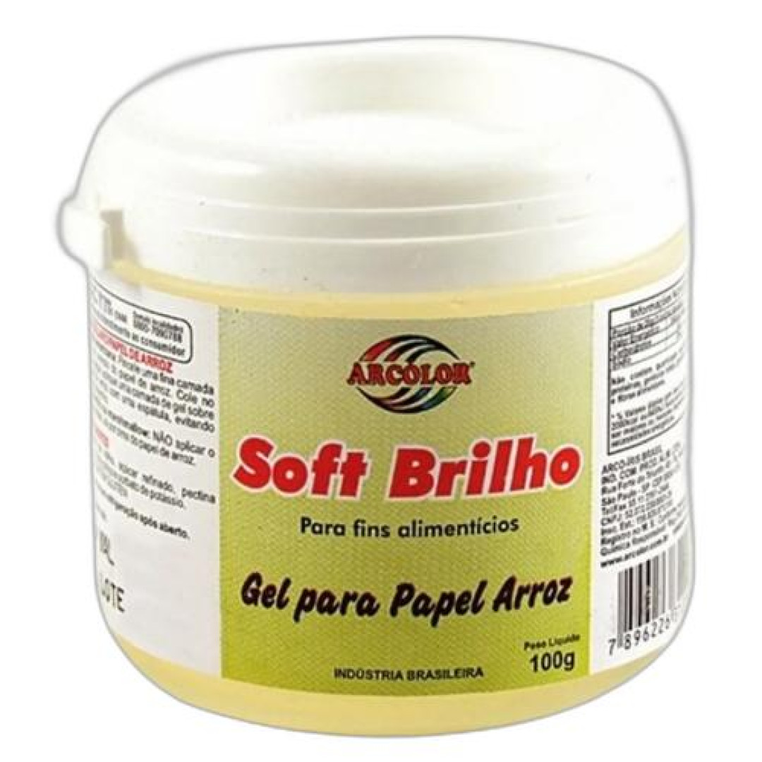 Detalhes do produto X Gel Soft Brilho Papel Arroz 100Gr Arco .