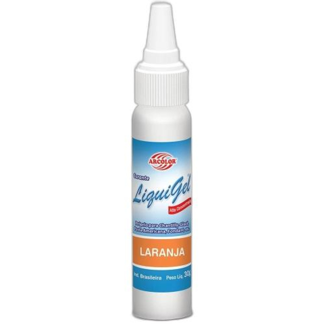 Detalhes do produto X Corante Liquigel 30Gr Arcolor Laranja