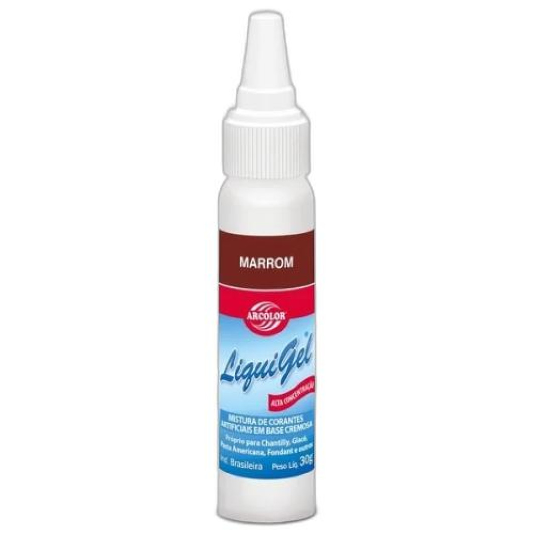 Detalhes do produto X Corante Liquigel 30Gr Arcolor Marrom