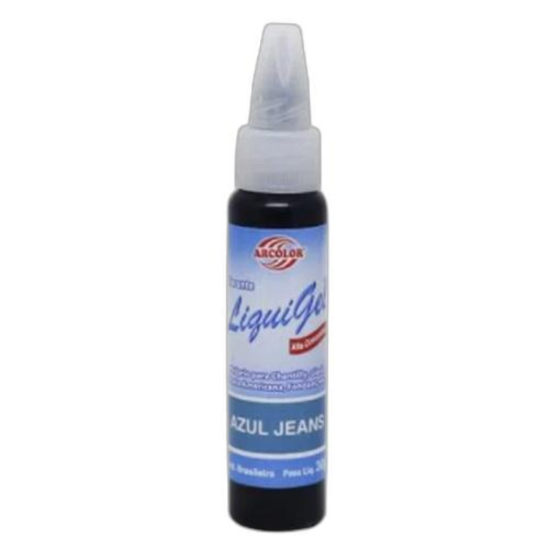 Detalhes do produto X Corante Liquigel 30Gr Arcolor Azul Jeans