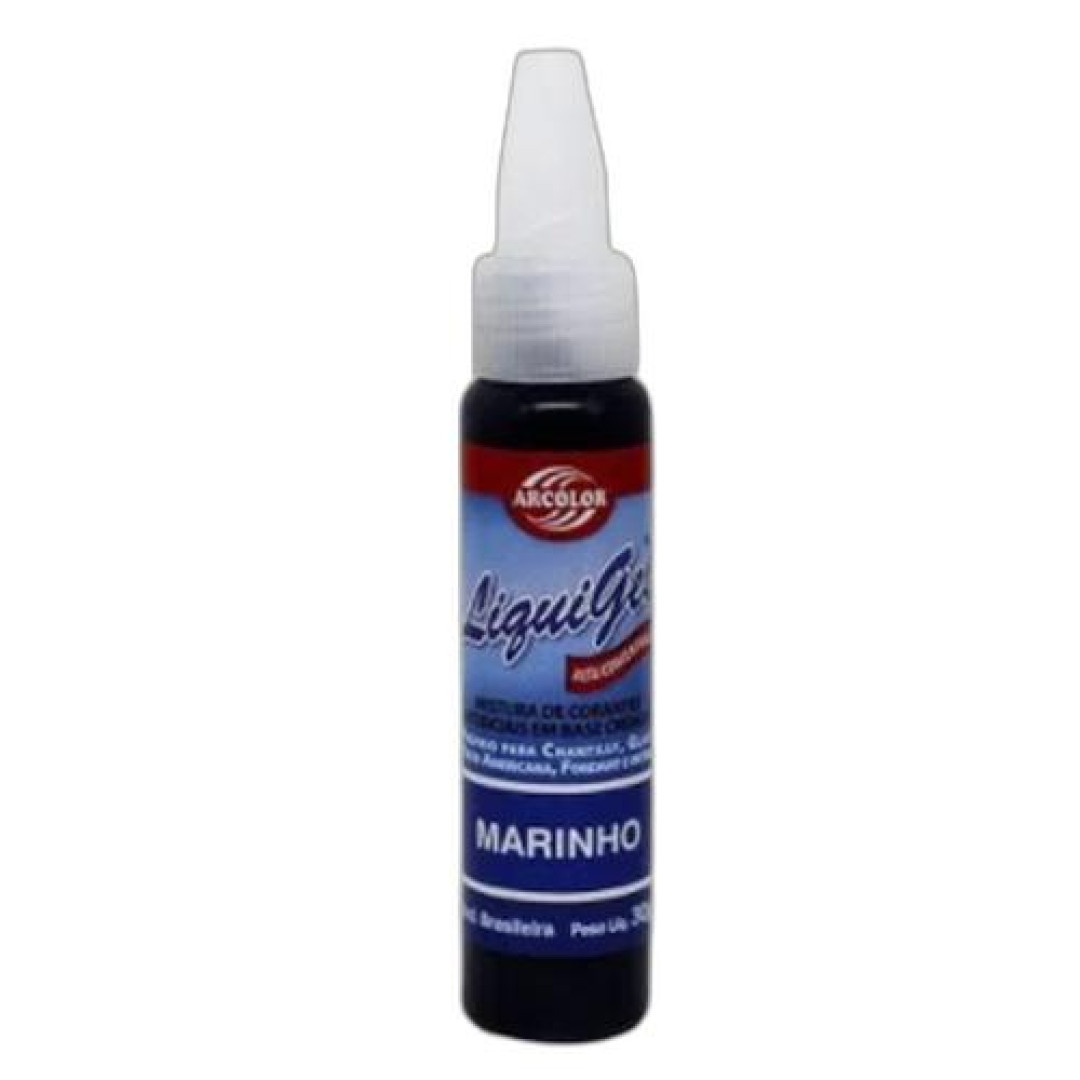 Detalhes do produto X Corante Liquigel 30Gr Arcolor Azul Marinho