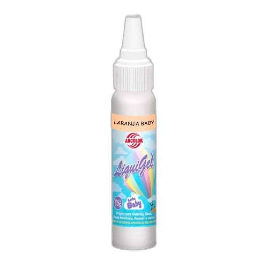 Detalhes do produto X Corante Liquigel 30Gr Arcolor Laranja Baby