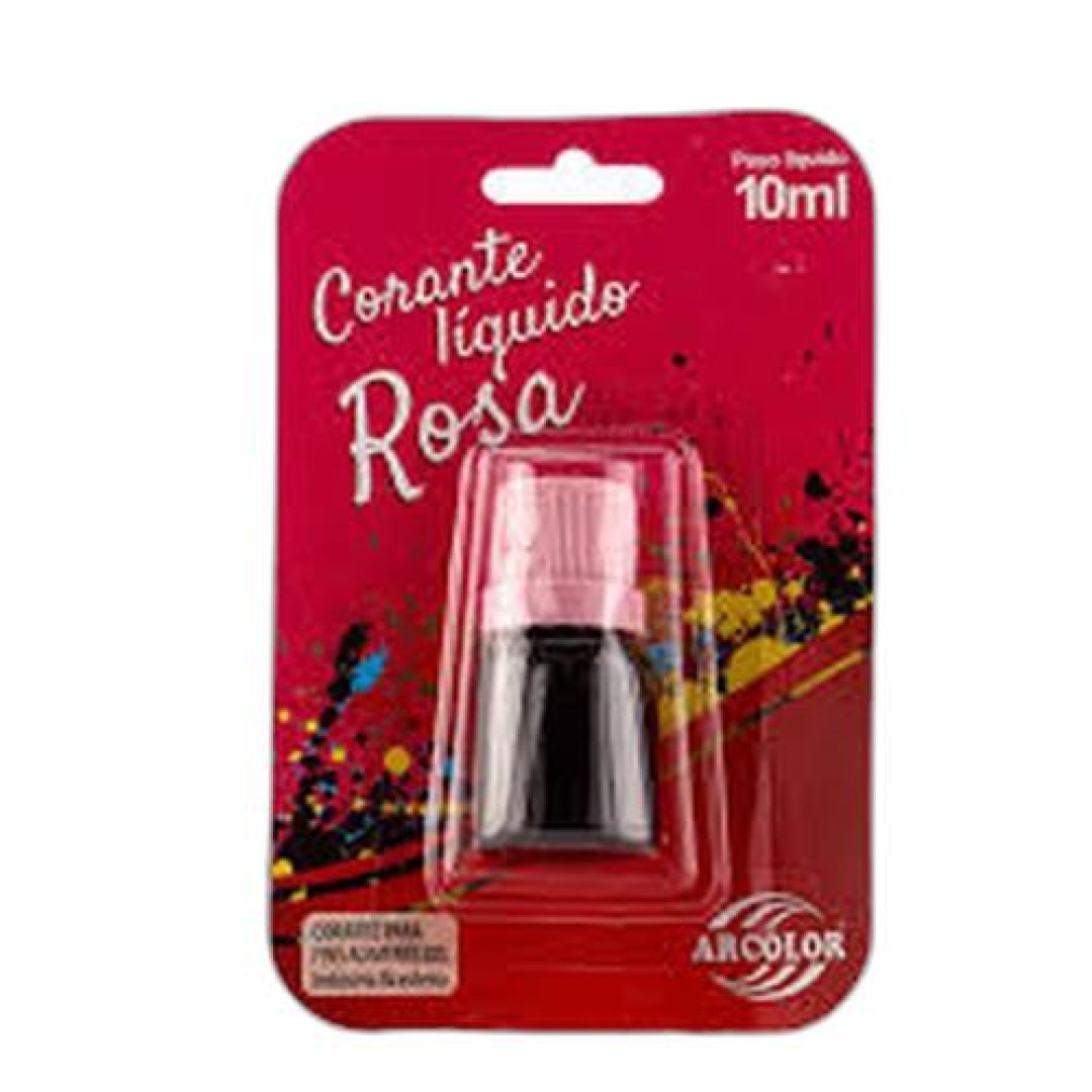 Detalhes do produto X Corante Liquido Ct 10Ml Arcolor Rosa