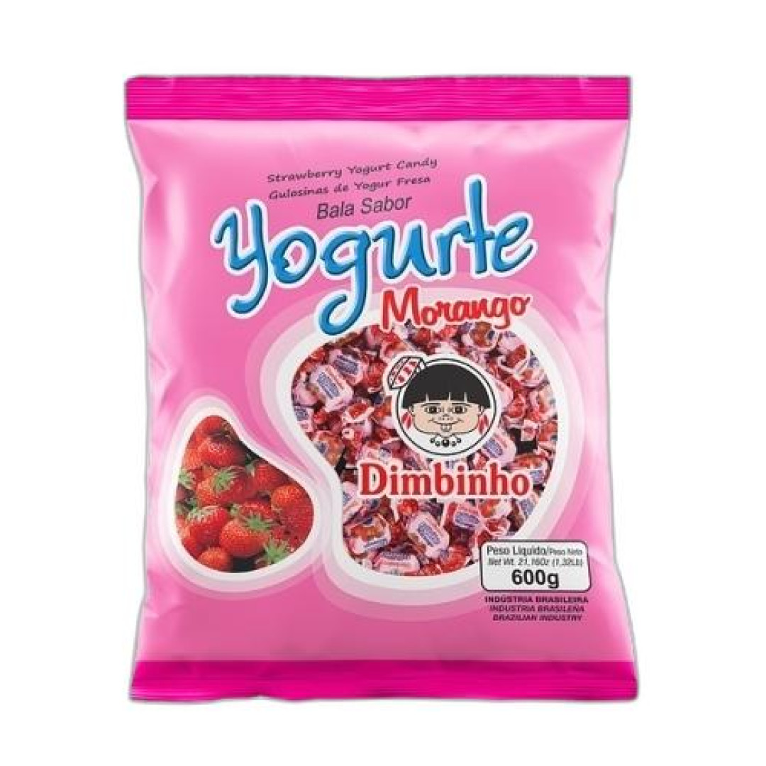 Detalhes do produto Bala Mast 600Gr Dimbinho Iogurte Morango
