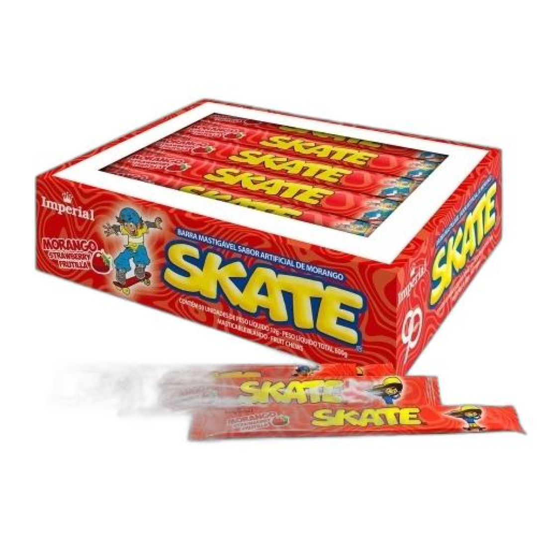 Detalhes do produto Bala Mast Skate 50X12Gr Imperial Morango