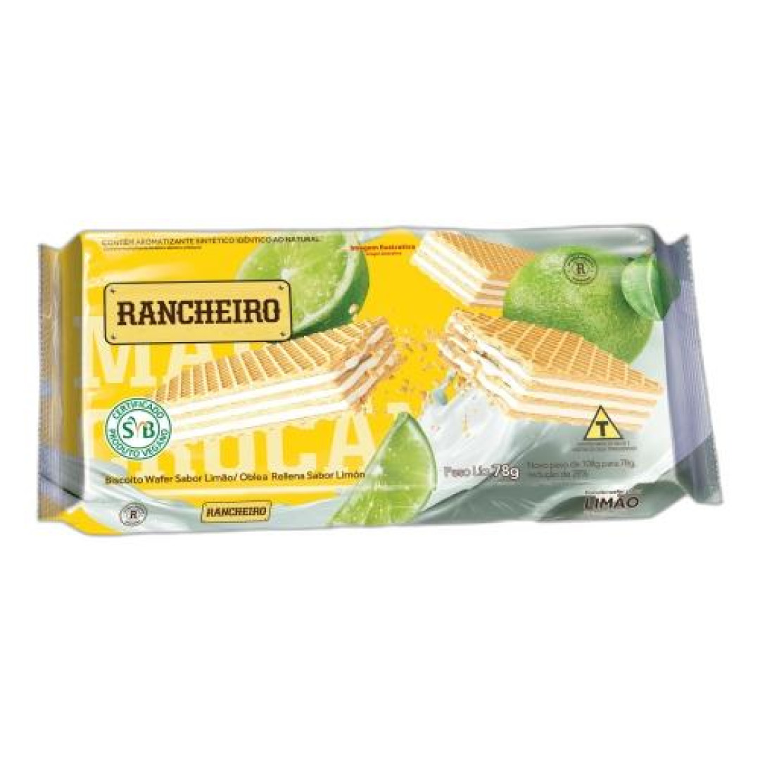 Detalhes do produto Bisc Wafer 78Gr Rancheiro Limao