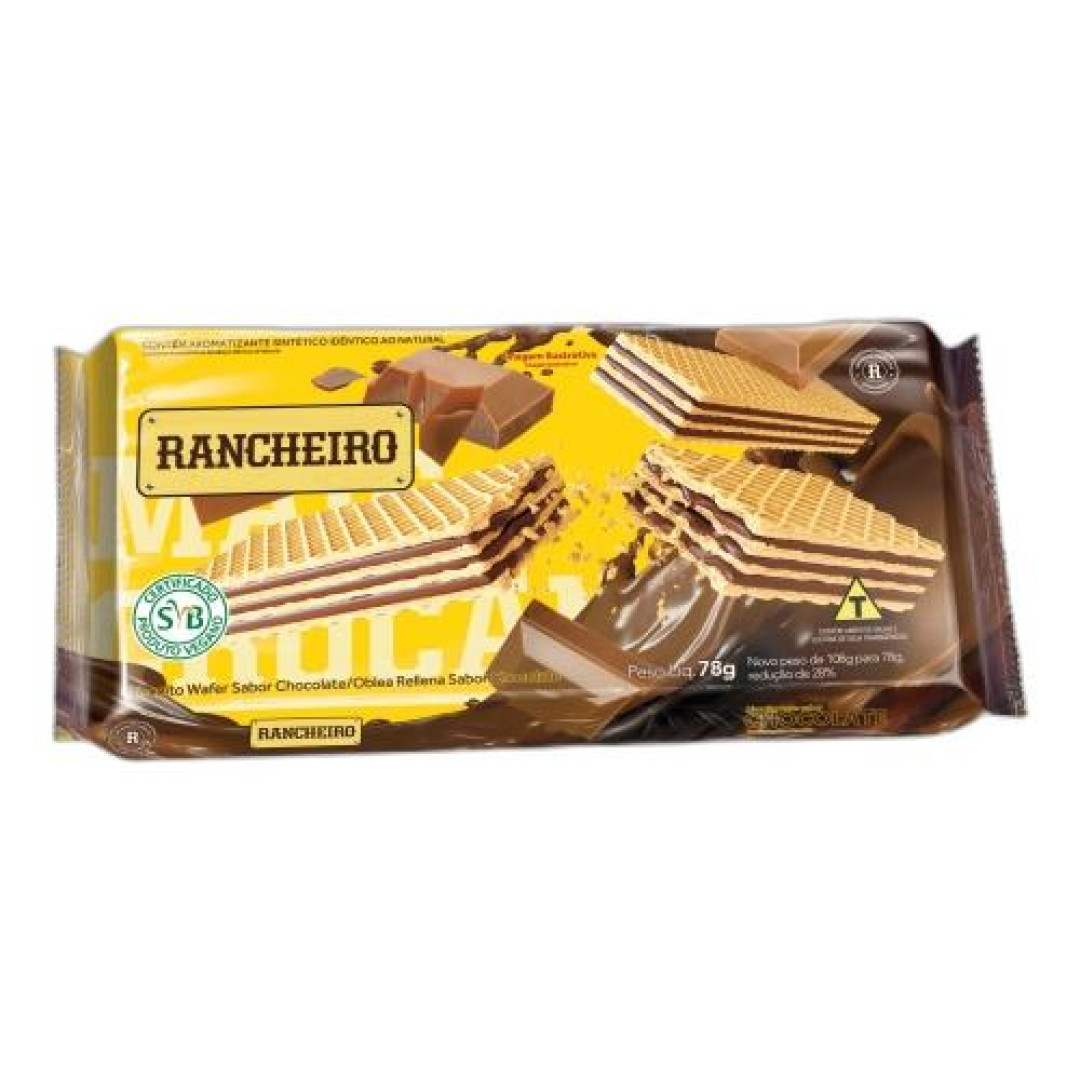 Detalhes do produto Bisc Wafer 78Gr Rancheiro Chocolate