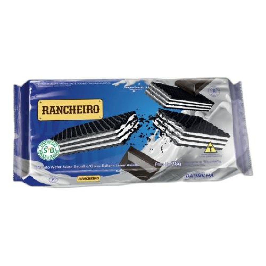 Detalhes do produto Bisc Wafer 78Gr Rancheiro Baunilha