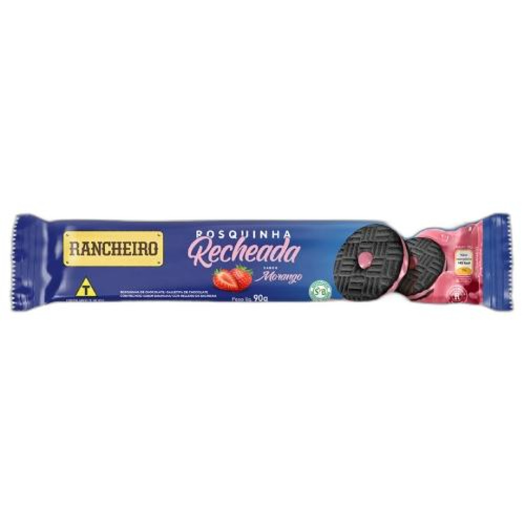 Detalhes do produto Bisc Rech Rosquinha 90Gr Rancheiro Morango