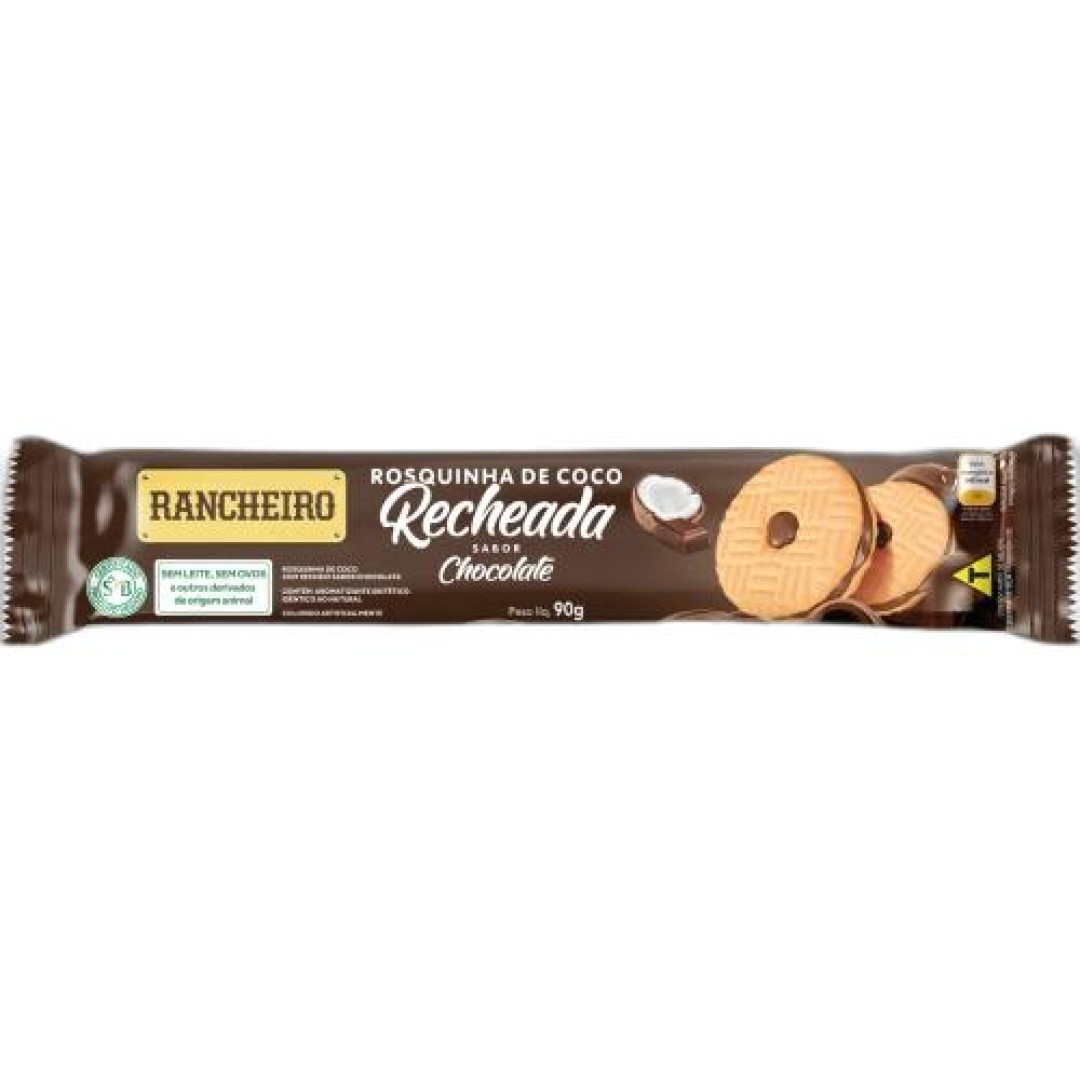 Detalhes do produto Bisc Rech 90Gr Rancheiro Choc.coco
