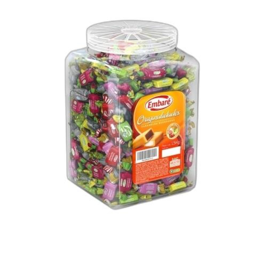 Detalhes do produto Caramelos Originalidades Pt 1,5Kg Embare Sortidos