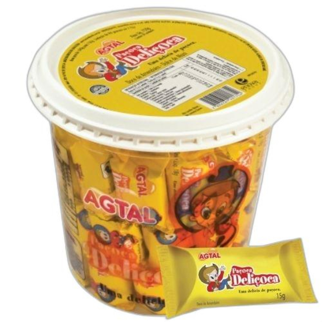 Detalhes do produto Pacoca Rolha Embr Pt 50X15Gr Ag Amendoim