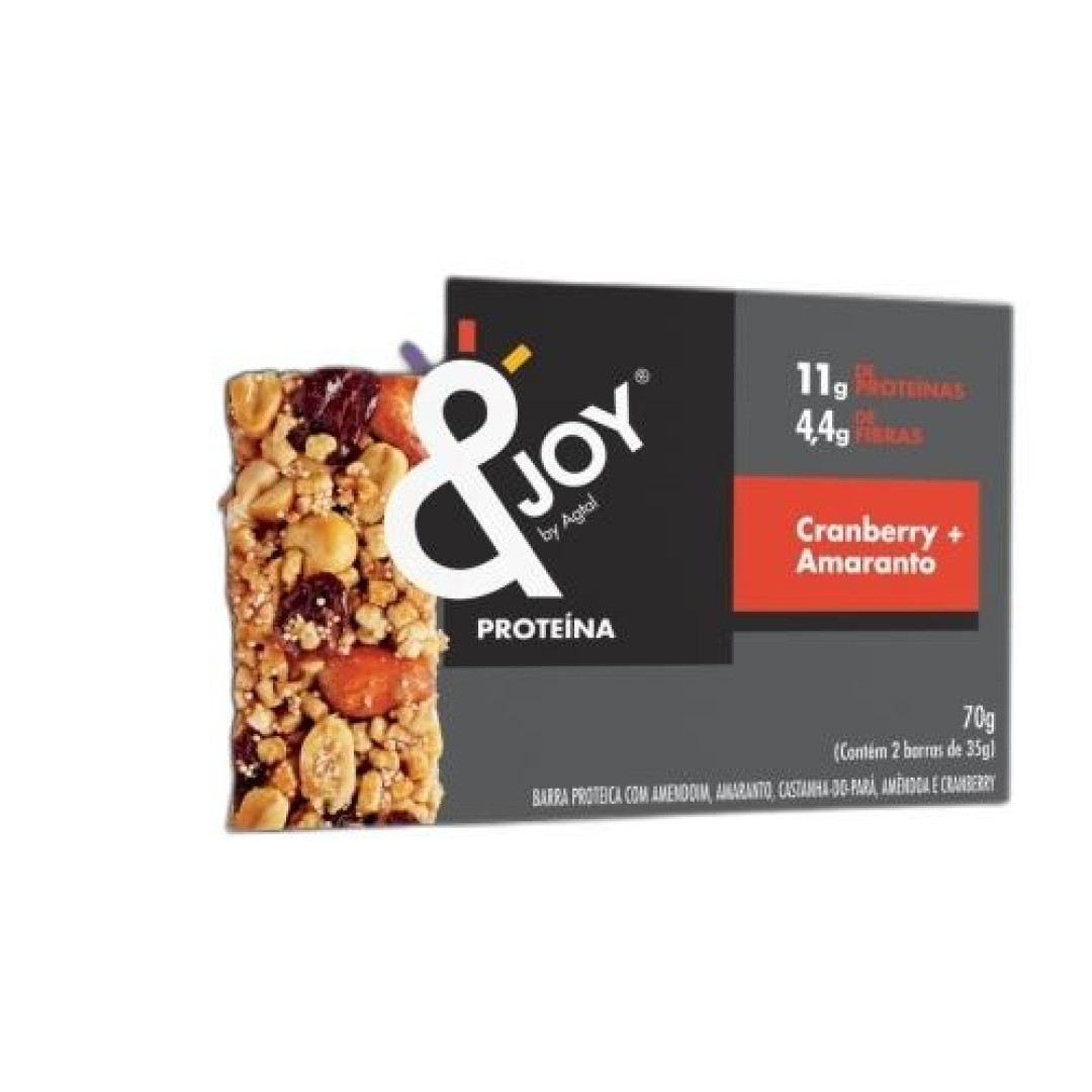 Detalhes do produto Barra Grao Joy Protein Nuts 02X35Gr Agta Cramb.amarant