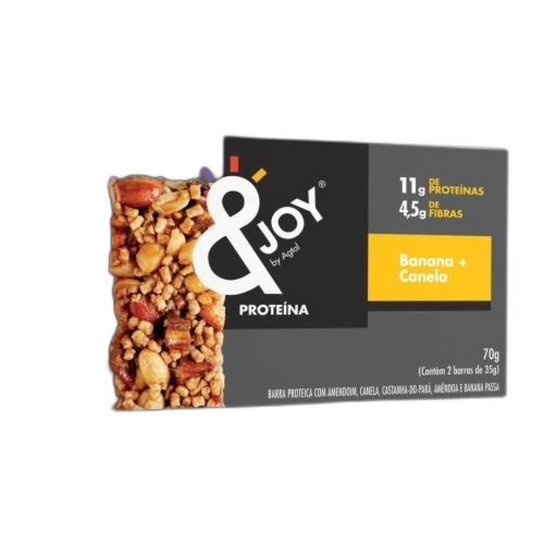 Detalhes do produto Barra Grao Joy Protein Nuts 02X35Gr Agta Banana.canela