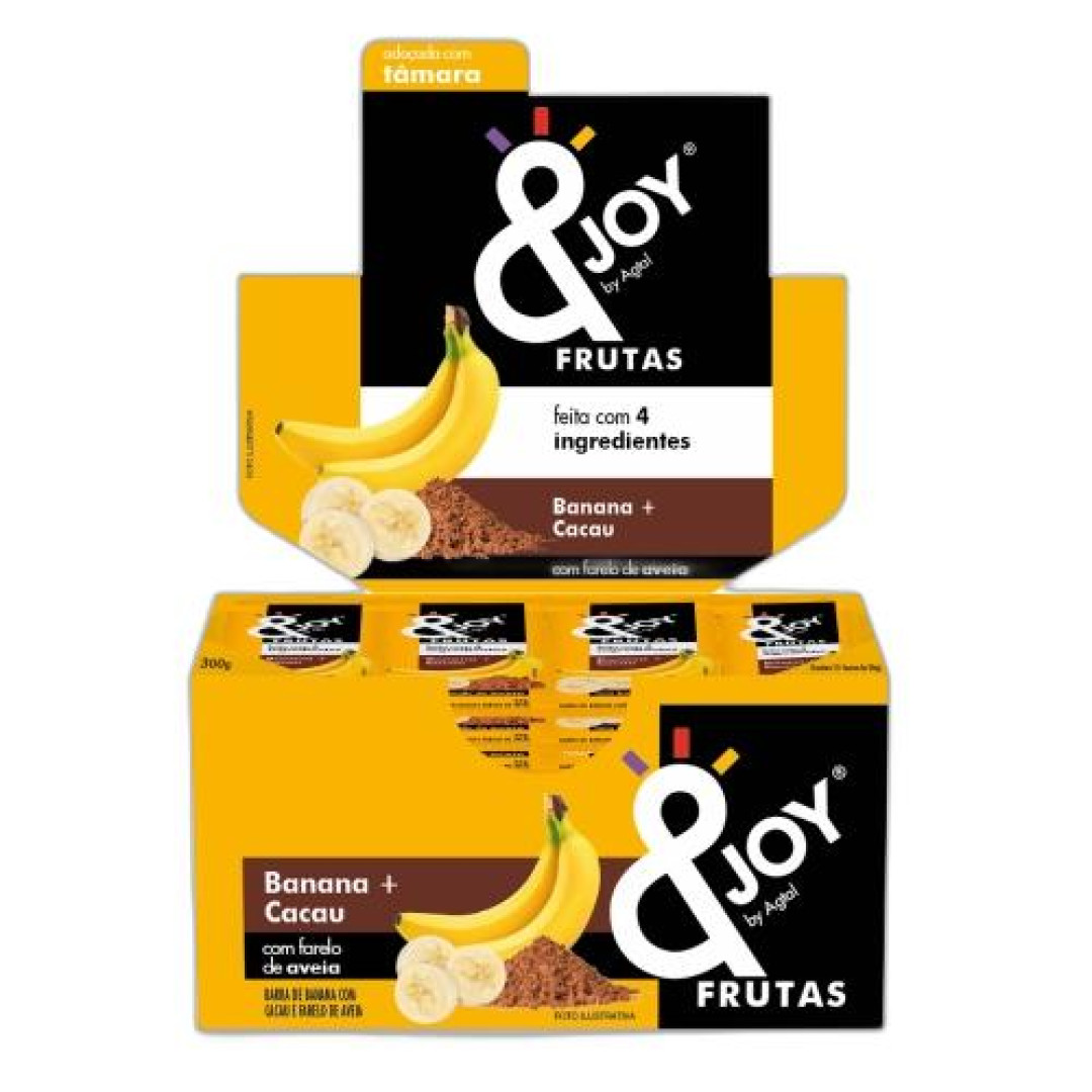 Detalhes do produto Barra Joy Frutas 12X25Gr Agtal Banana Cacau