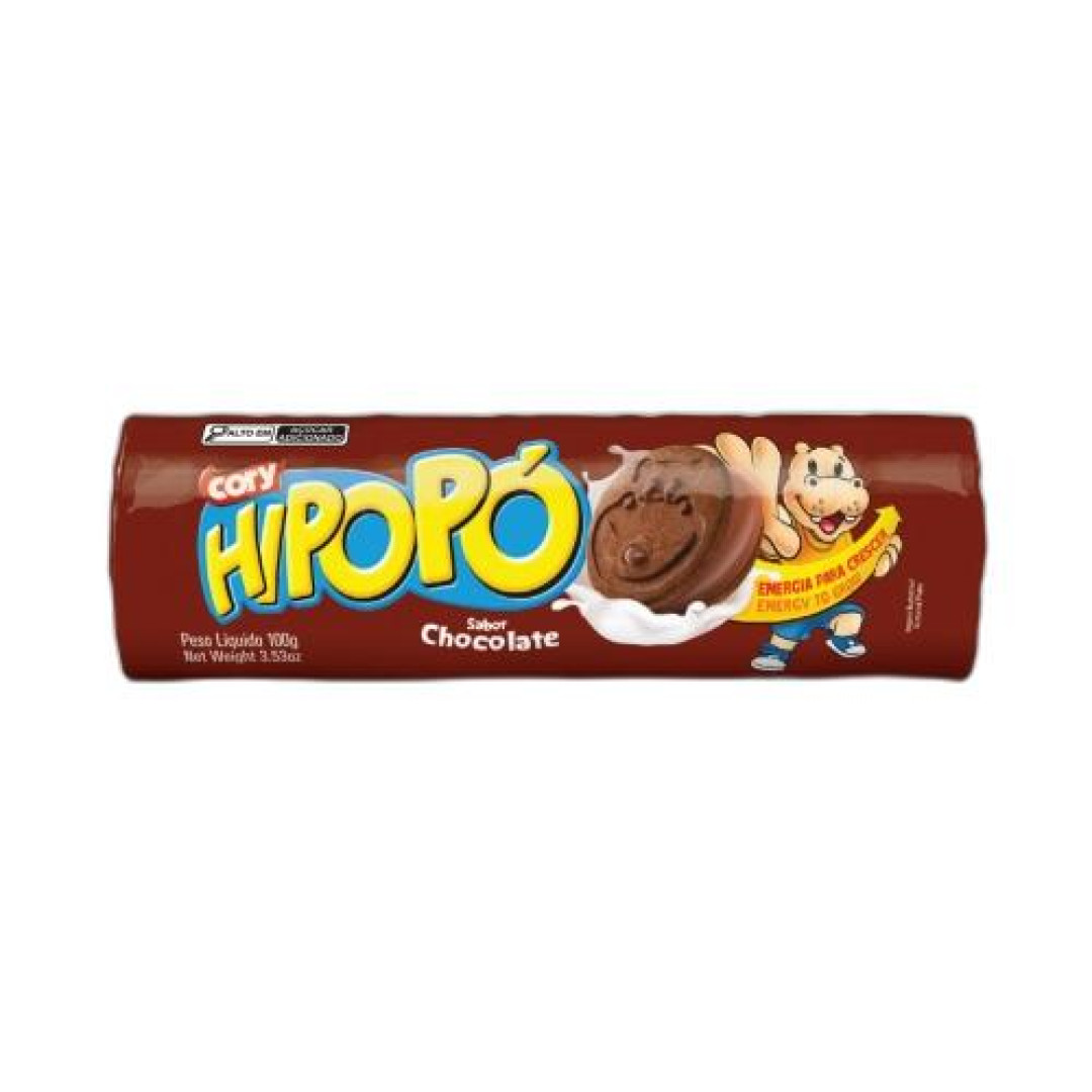 Detalhes do produto Bisc Rech Hipopo 100Gr Cory Chocolate