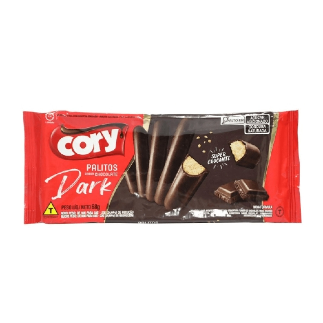 Detalhes do produto Palito Coberto 68Gr Cory Choc Meio Amarg