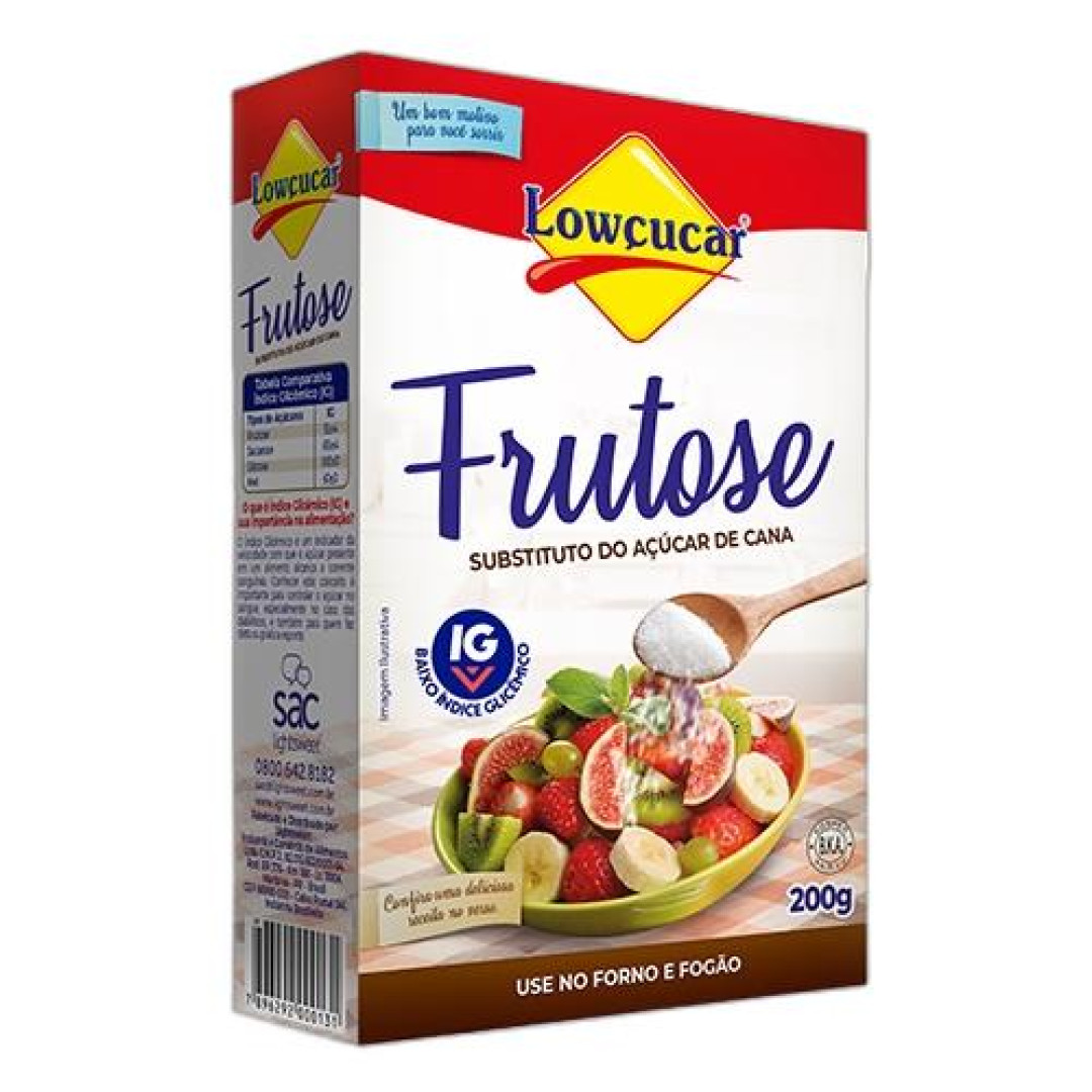 Detalhes do produto Frutose Tp 200Gr Lowcucar .