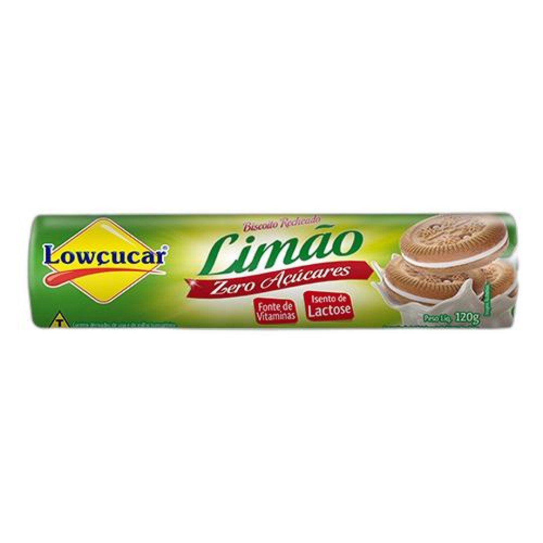 Detalhes do produto Bisc Rech Zero 120Gr Lowcucar Limao