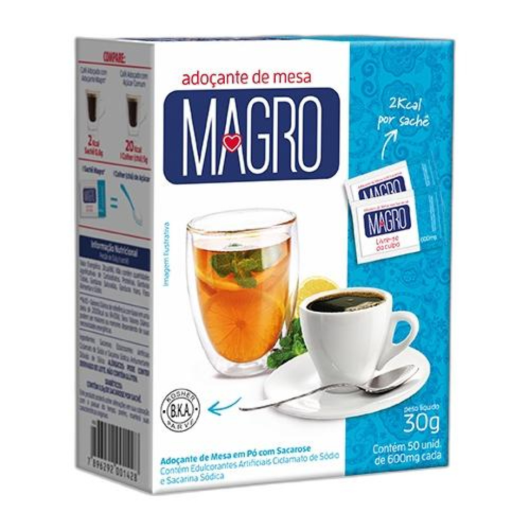 Detalhes do produto Adocante Sachet Magro 50X0,5G Lowcucar .