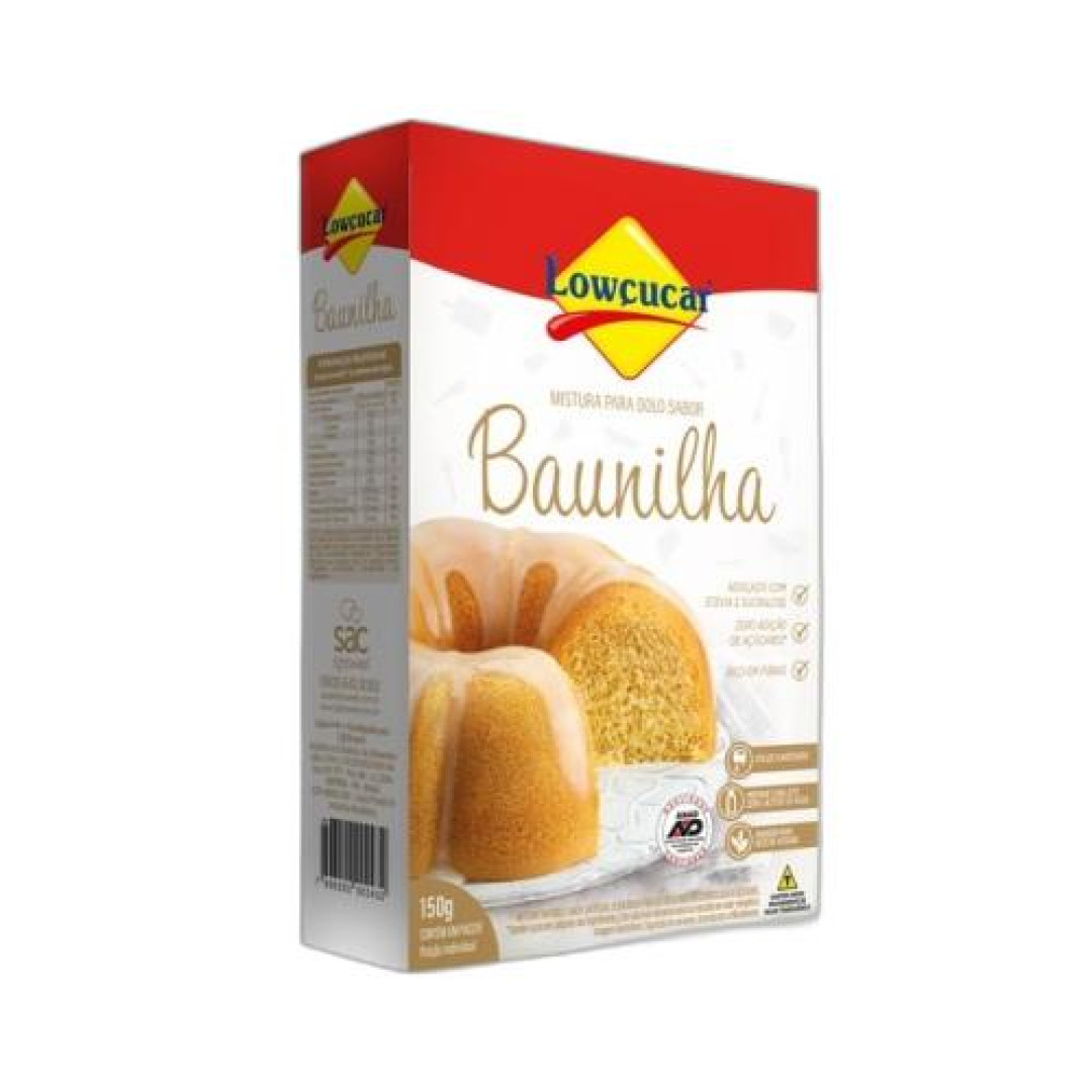 Detalhes do produto Mistura Bolo Zero 150Gr Lowcucar Baunilha
