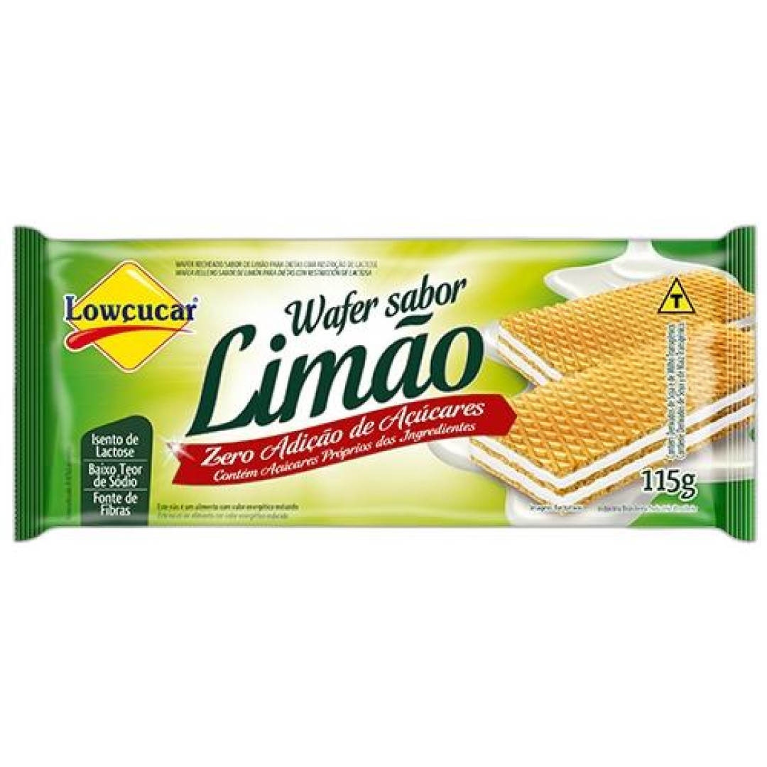 Detalhes do produto Bisc Wafer Zero 115Gr Lowcucar Limao