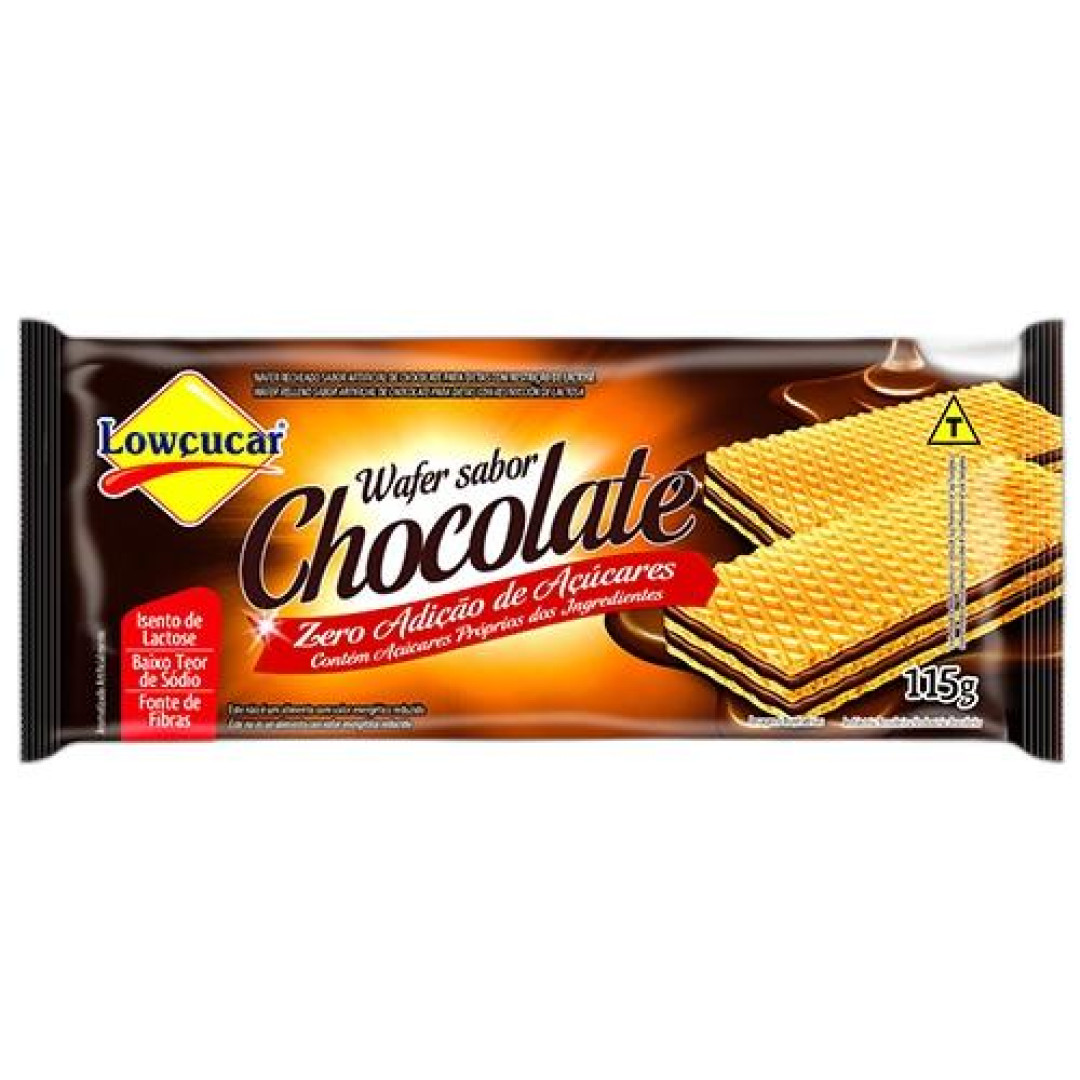 Detalhes do produto Bisc Wafer Zero 115Gr Lowcucar Chocolate