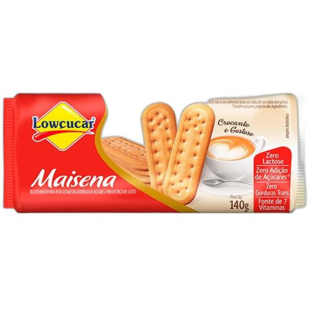 Detalhes do produto Bisc Maisena Zero Acucar 115Gr Lowcucar .