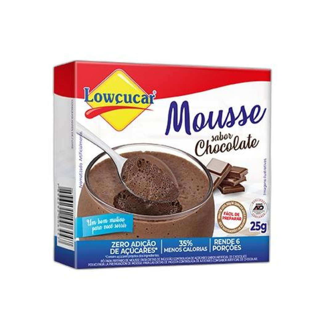 Detalhes do produto Mistura Para Mousse Zero 25Gr Lowcucar Chocolate