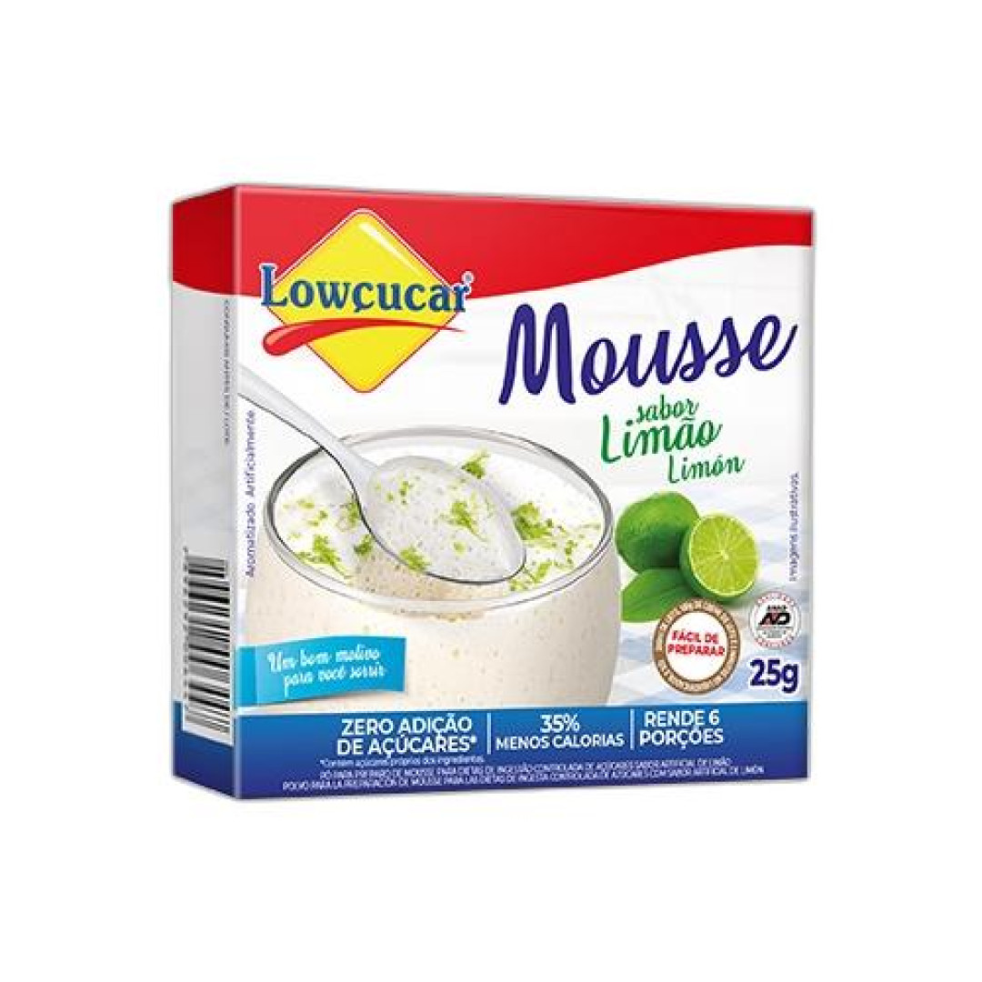 Detalhes do produto Mistura Para Mousse Zero 25Gr Lowcucar Limao