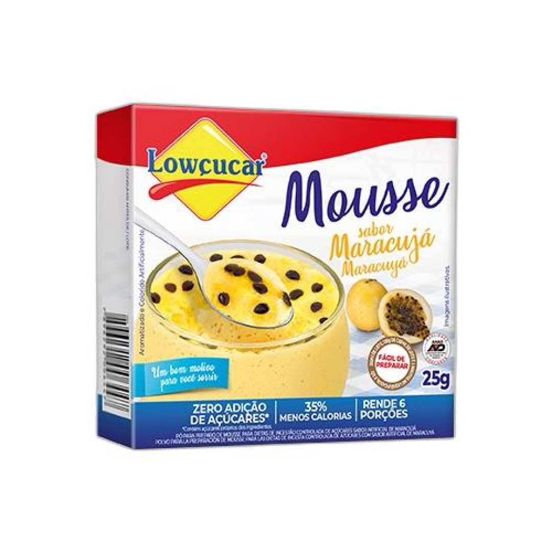 Detalhes do produto Mistura Para Mousse Zero 25Gr Lowcucar Maracuja