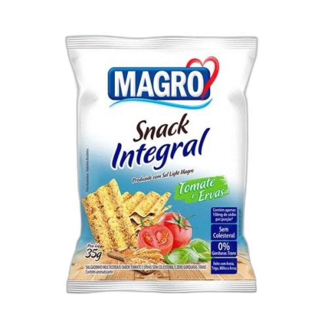 Detalhes do produto Snack Integral Magro 35Gr Lowcucar Tomate Erv Fina