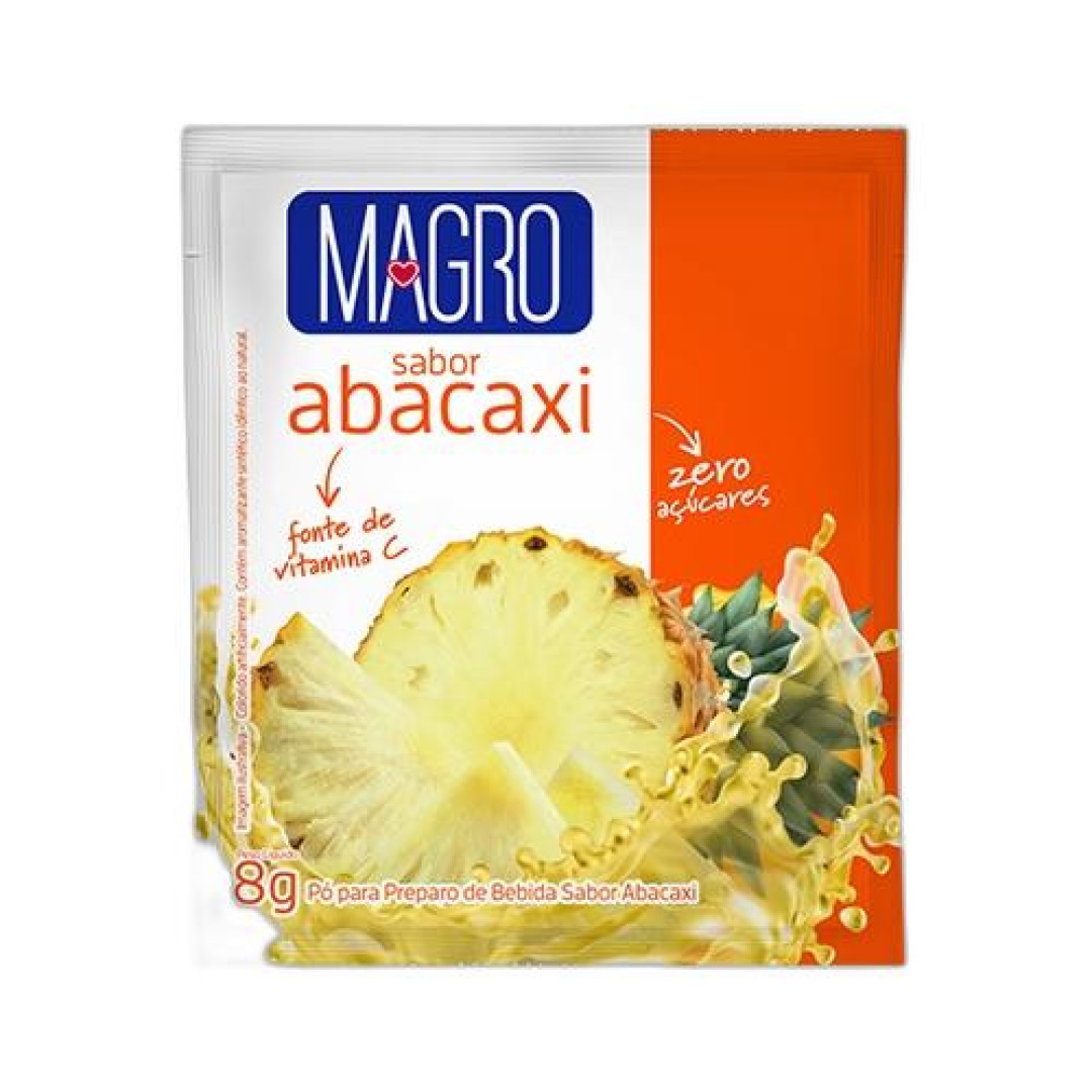 Detalhes do produto Refrc Po Magro Zero 8Gr Lowcucar Abacaxi