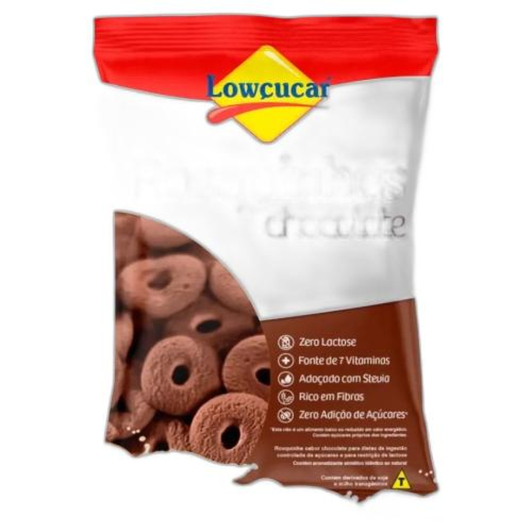 Detalhes do produto Bisc Rosca  Zero Acucar 150Gr Lowcucar Chocolate