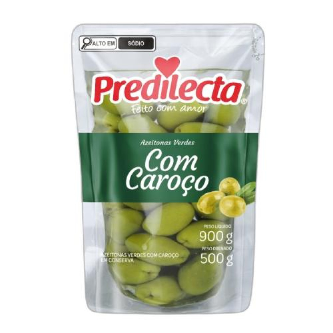 Detalhes do produto Azeitonas Verdes C/caroco 500Gr Predil .