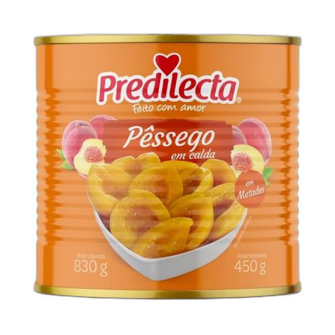 Detalhes do produto Pessego Calda 450Gr Predilecta .